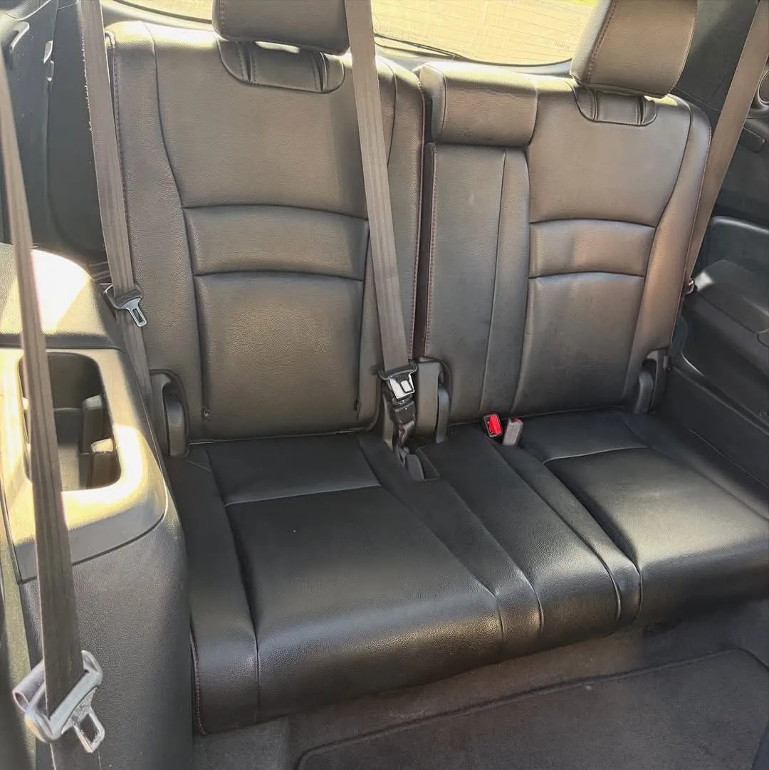 Honda Pilot third row leather seats cleaned
