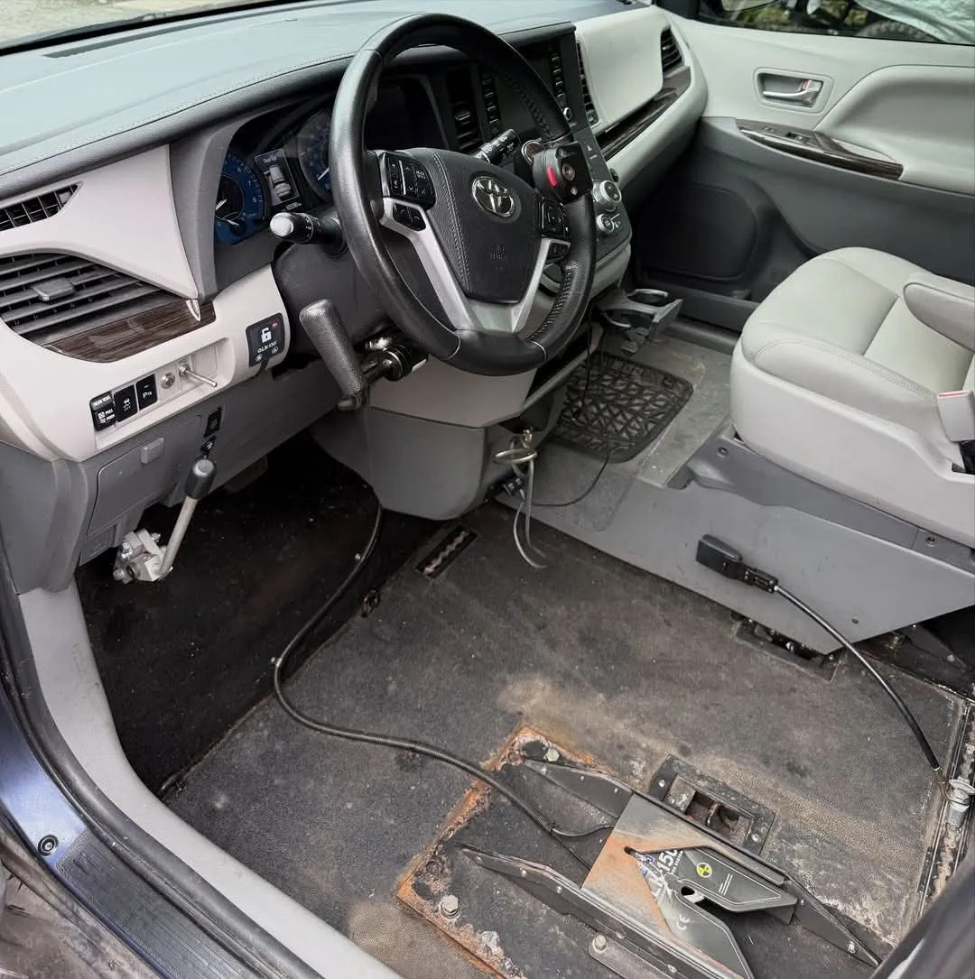 Toyota Sienna dashboard view